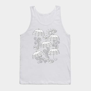 Noncolored Fairytale Weather Forecast Print Tank Top